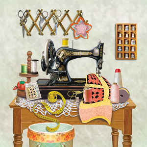 Antique Sewing Room - Lime