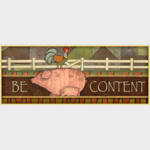 Be Content sign