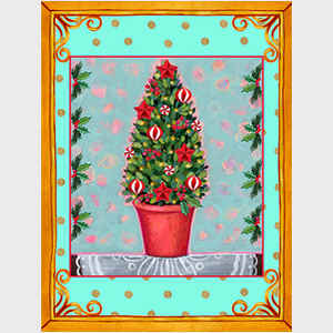 Christmas Tree Topiary with Frame