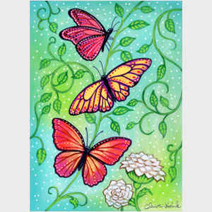 Cool Shimmer Butterflies
