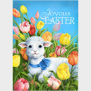 Easter Lamb, captioned