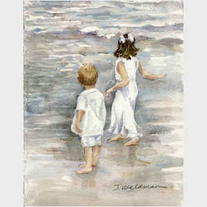 Girl and Boy at the Beach
