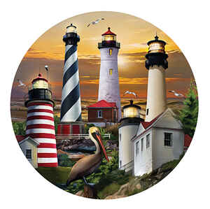 Lighthouse Round Collage