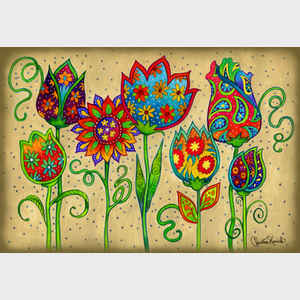 Mosaic Flowers: Spring