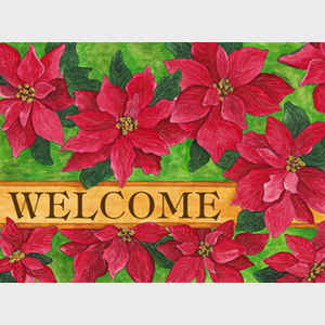 Poinsettia Welcome horizontal