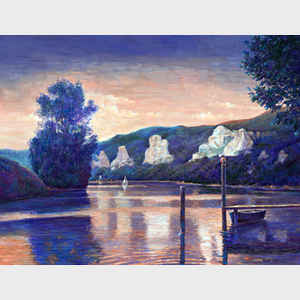 River Scene Sunset