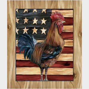 Rooster and Flag II