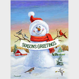 Season's Greetings Snowman