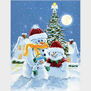 Snowman Family Christmas